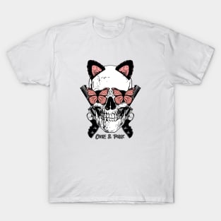 CUTE & PUNK SCULLS by WOOF SHIRT T-Shirt